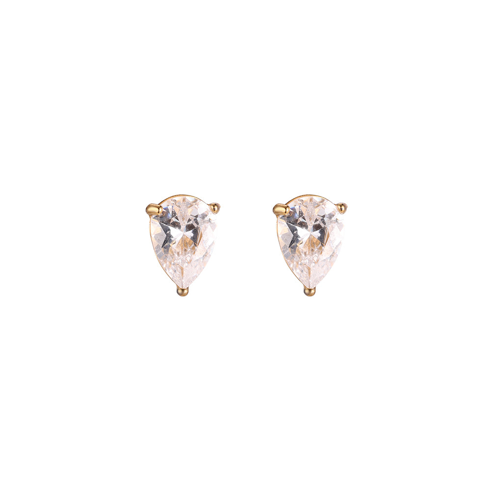 Diamond drop oorbel