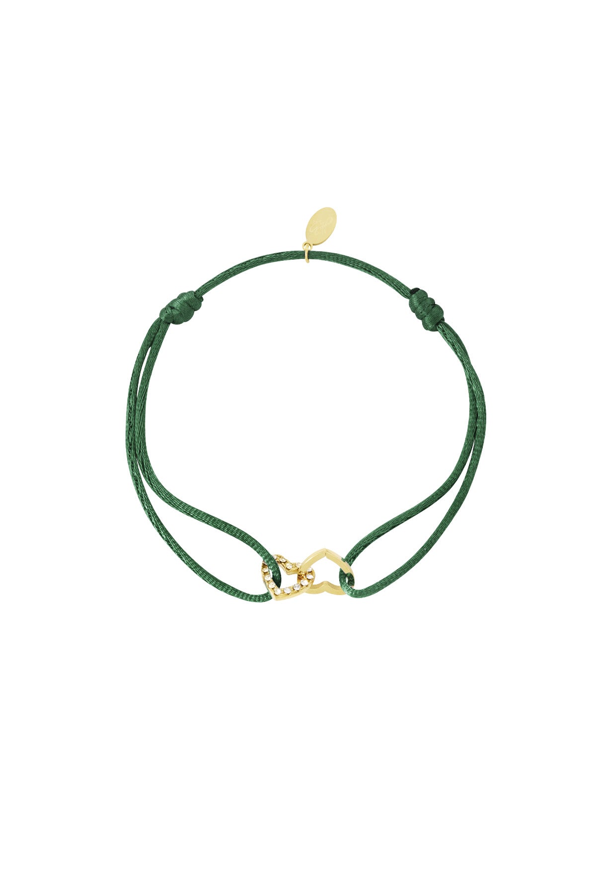 Satijnen armband connected hart