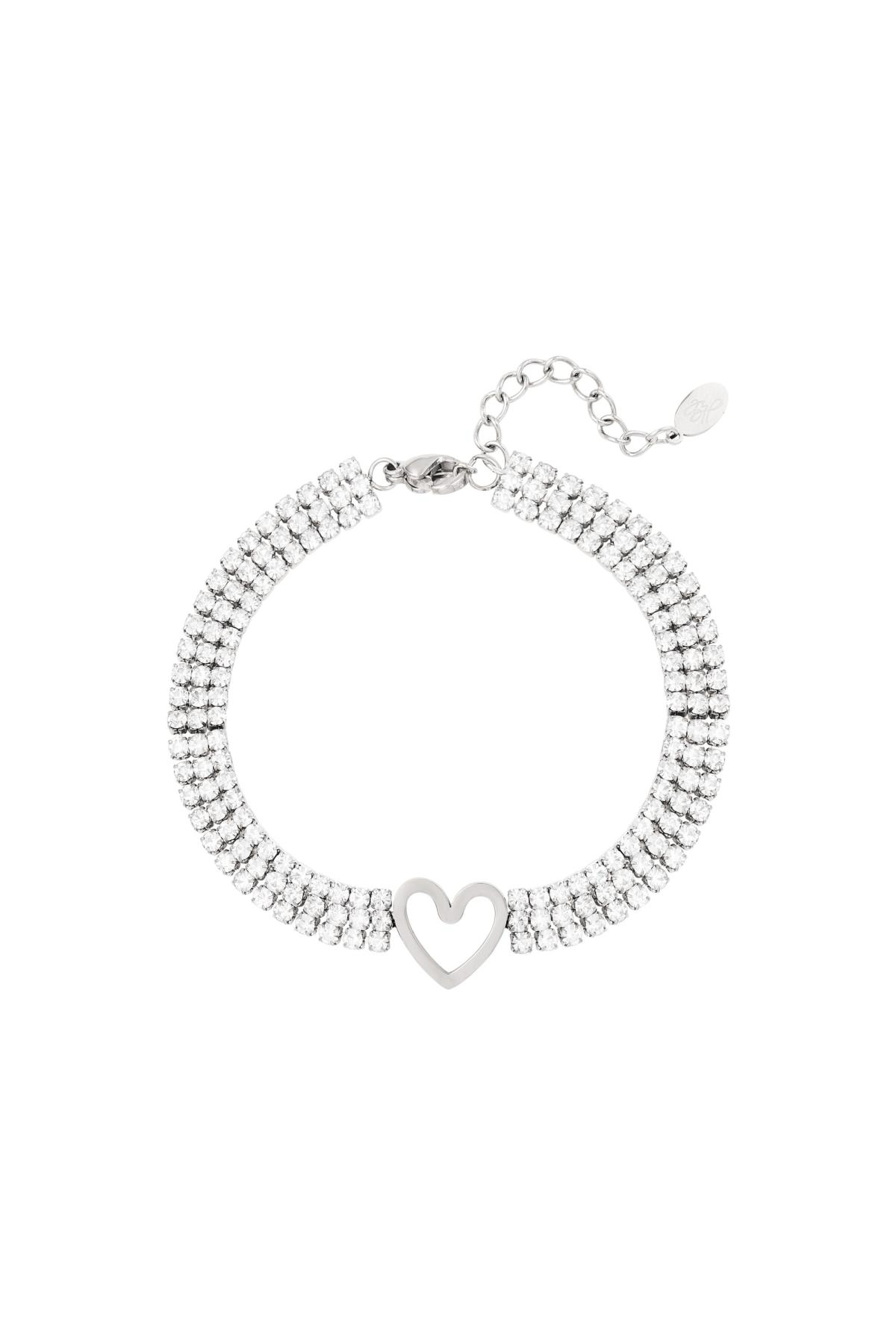 Zirconia hart armband