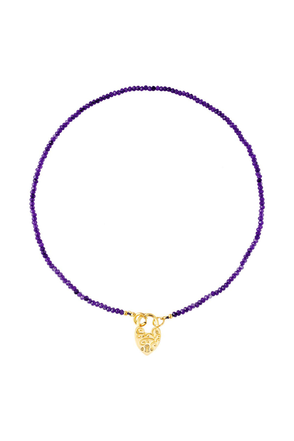 Purple heart ketting